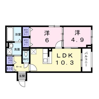 【間取り】 | 西湊町４丁アパート