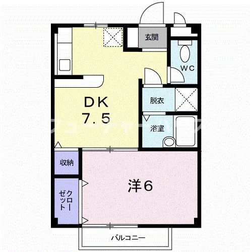 コーポ中台の間取り