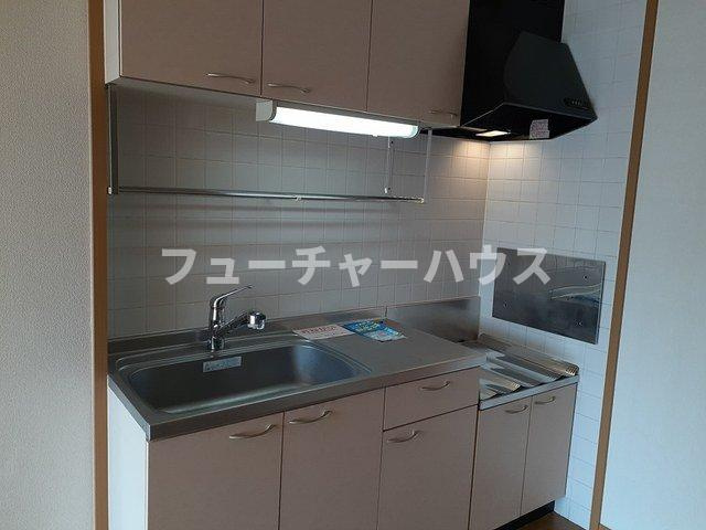 ハピネスＡのキッチン|使いやすいキッチンです