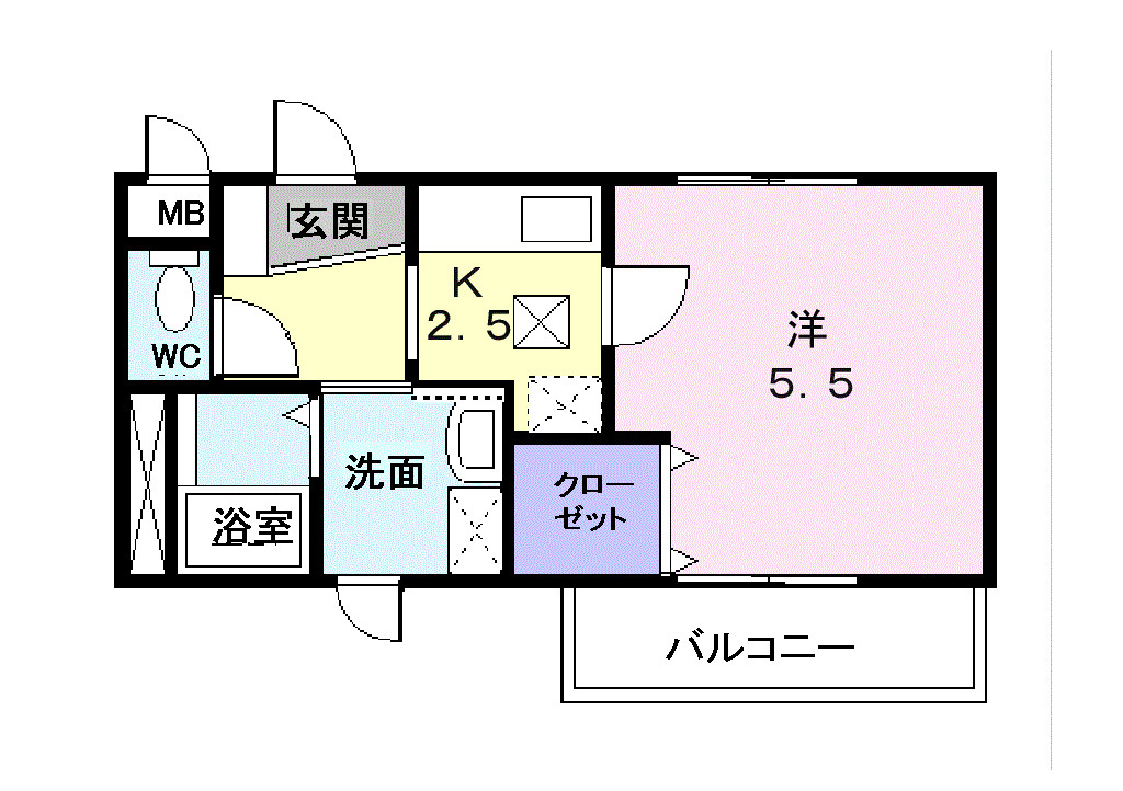 コーポラス　高橋の間取り
