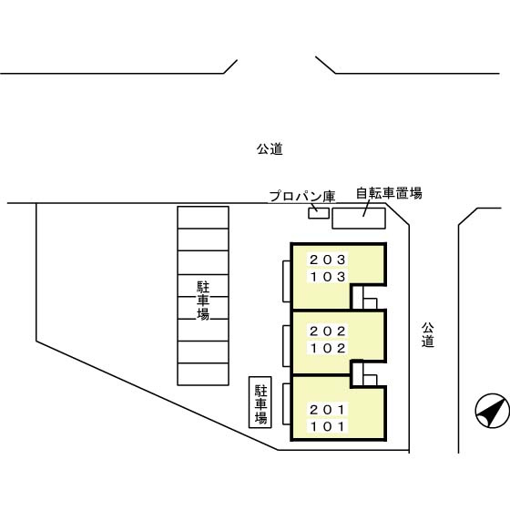 サンパーク・白沢の区画図