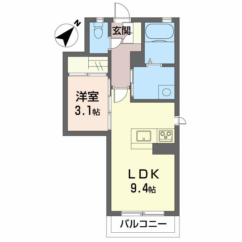 シャーメゾン政枝の間取り