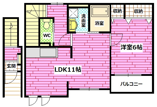 アプリコットフラワーの間取り