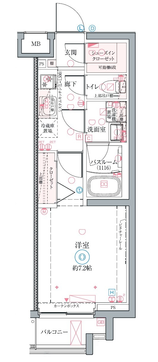 クレヴィスタ墨田の間取り