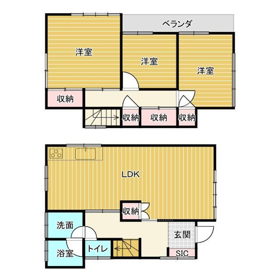 【間取り】 | 片山１丁目貸家