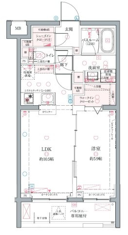 クレヴィスタ墨田の間取り