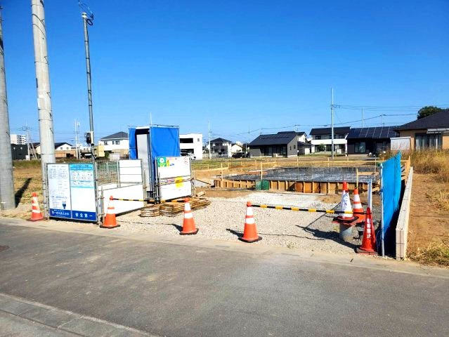深谷市国済寺　区画整理事業地内‼の前面道路含む現地写真