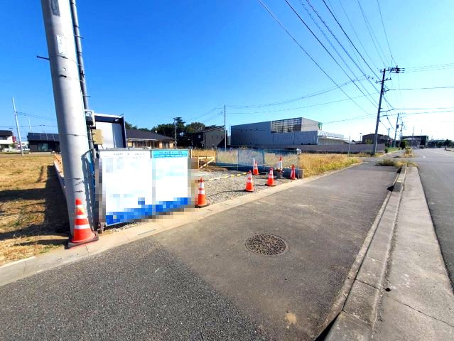 深谷市国済寺　区画整理事業地内‼の前面道路含む現地写真