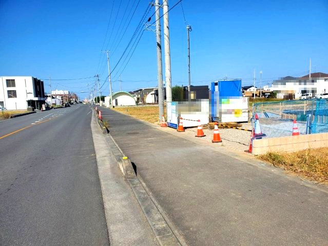 深谷市国済寺　区画整理事業地内‼の前面道路含む現地写真
