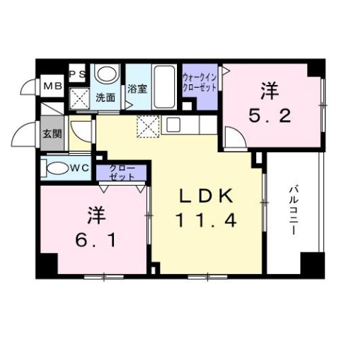 ラ　・　メールの間取り