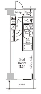 新品家具付きマンション谷中9(KaGood東京)の間取り|※間取りと異なる場合は現状を優先します。