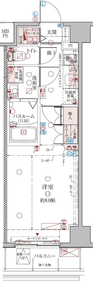 クレヴィスタ綾瀬Ⅱの間取り