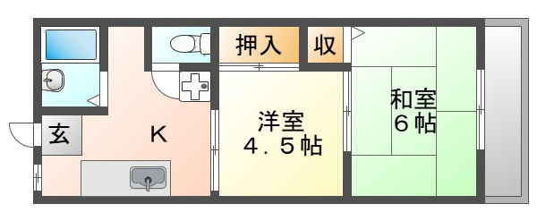 押部マンションⅠの間取り