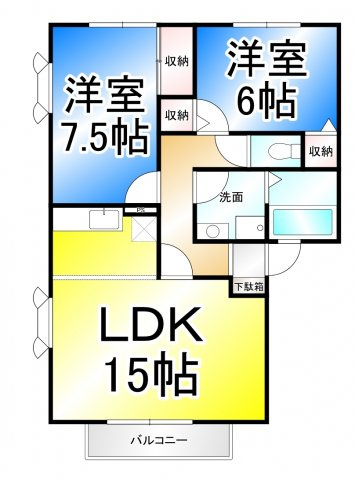 ライトコートBの間取り