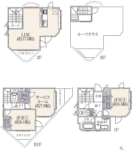 武蔵野市吉祥寺南町４丁目の中古マンションの間取り
