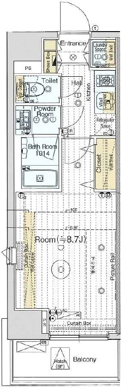 フュージョナル本所アーリアの間取り