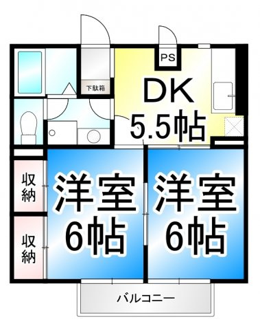 エステートしなのの間取り