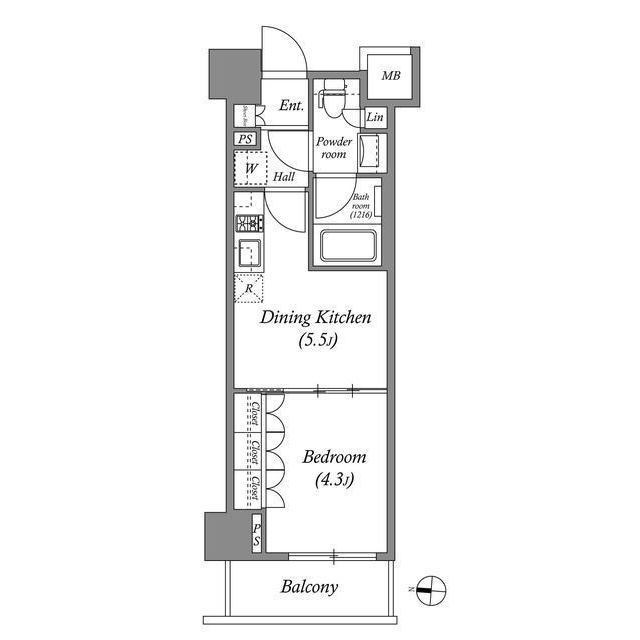 CORVAL住吉の間取り