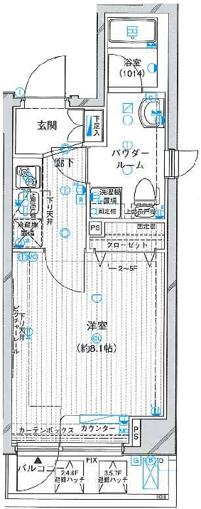 メインステージ錦糸町アヴァンセの間取り