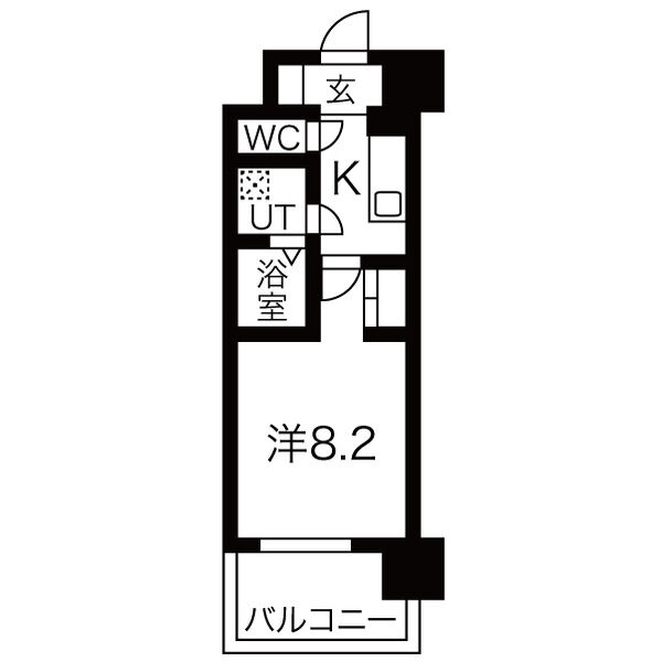 アーバンフラッツ五条堀川の間取り