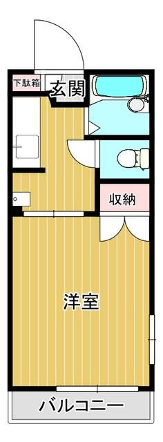 シャルマン越谷Ｂの間取り