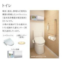 つくば市みどりの新築アパート（仮のトイレ|シャワー付トイレ（イメージ）