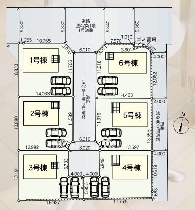 常陸大宮市南町　第2　新築戸建て　1号棟の区画図|区画図です♪
