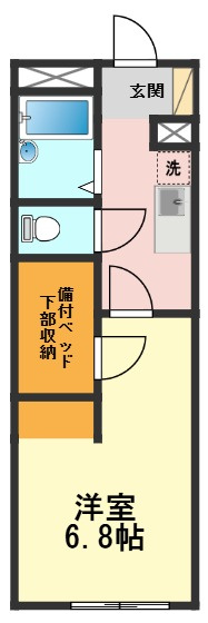 レオパレスヴェルレーヌの間取り