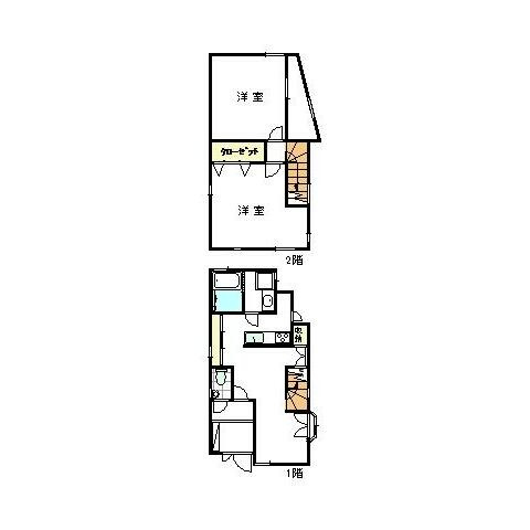 【間取り】 | 稲熊町5丁目貸戸建