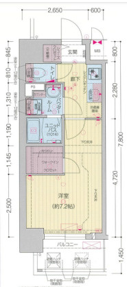 【間取り】 | プレサンス堺筋本町エグゼブラン