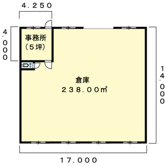 【間取り】 | 清住１丁目倉庫Ⅱ