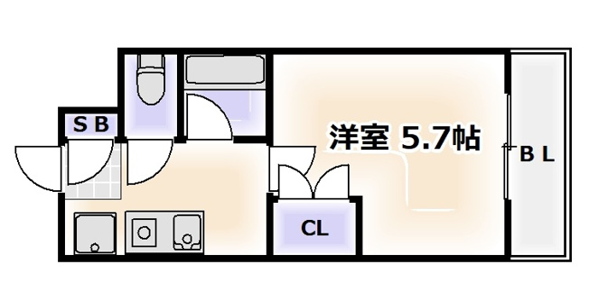 【間取り】 | メビウス難波WESTレジデンスZERO
