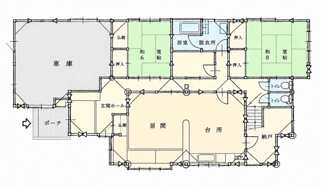 上越市北本町3丁目中古物件の間取り