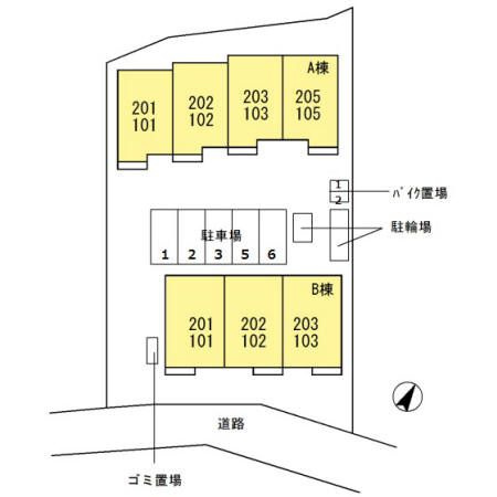 清流かわせみ/しらさぎ　しらさぎの区画図