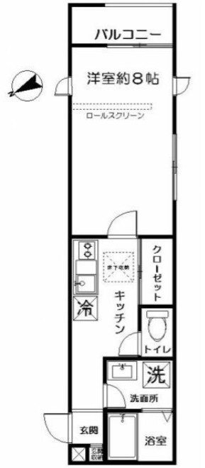 bフラットの間取り