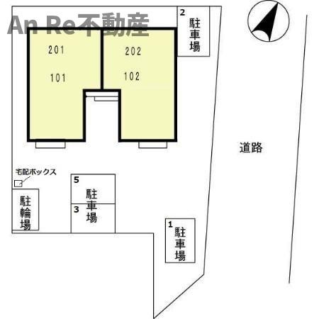 メゾンデュークス　Ⅴの区画図