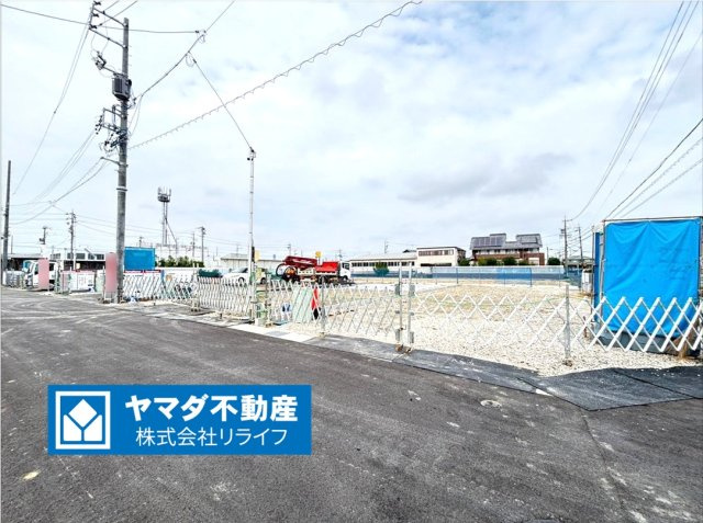タマタウン　大垣市島里（江東小Ⅱ）　全10区画分譲の外観|「現地（202●年●月●日）撮影」　
■外観写真　
■ヤマダ不動産　株式会社リライフ　
