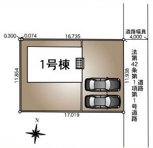 日立市石名坂町　第5　新築戸建ての区画図|区画図です♪