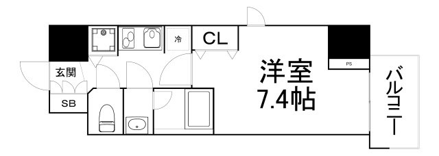 【間取り】 | ララプレイス大手通LD