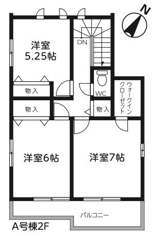 【仲介手数料無料】所沢市山口１期全２棟Ａ号棟　所沢市の不動産なら西武ハウジングの間取り