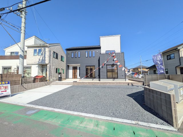 那珂市菅谷　19期　新築戸建て　2号棟の前面道路含む現地写真|現地案内会開催中です！ 平日のご見学も可能です。 お気軽にお問い合わせください♪ 【リアライズ不動産】 0297-86-8370まで♪