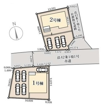 那珂市菅谷　19期　新築戸建て　2号棟の区画図|区画図です♪