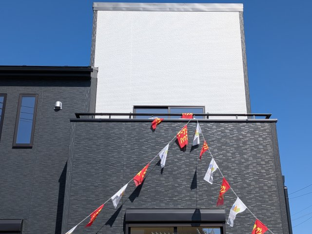 那珂市菅谷　19期　新築戸建て　2号棟のバルコニー