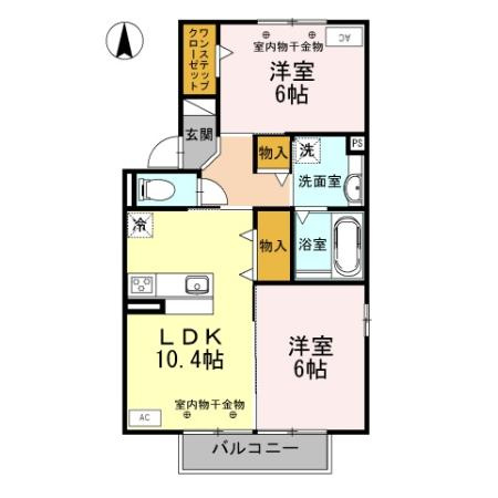 ソレイユ千石A棟の間取り
