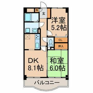 ラ　カーサ　アイカワの間取り