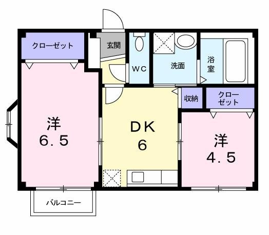 【間取り】 | フィオーレ長行西