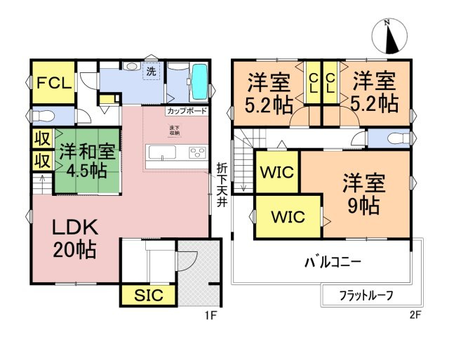 タマタウン　大垣市島里（江東小Ⅱ）　全10区画分譲の間取り|■8号棟　■ヤマダ不動産　株式会社リライフ　
■夢のマイホーム購入をフルサポートします！
