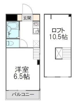 船橋市宮本１丁目のアパートの間取り