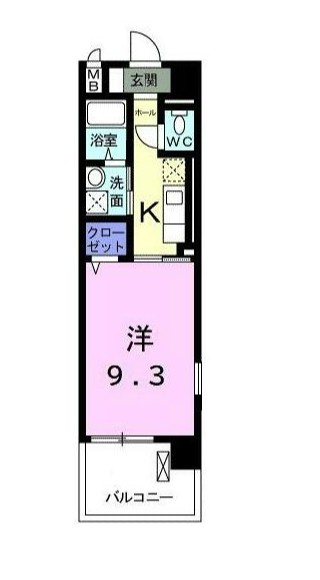川崎市麻生区王禅寺西７丁目の賃貸マンションの間取り