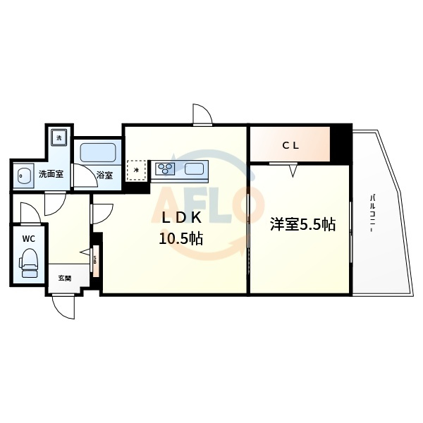 パークフラッツ安堂寺町の間取り|パークフラッツ安堂寺町　間取り